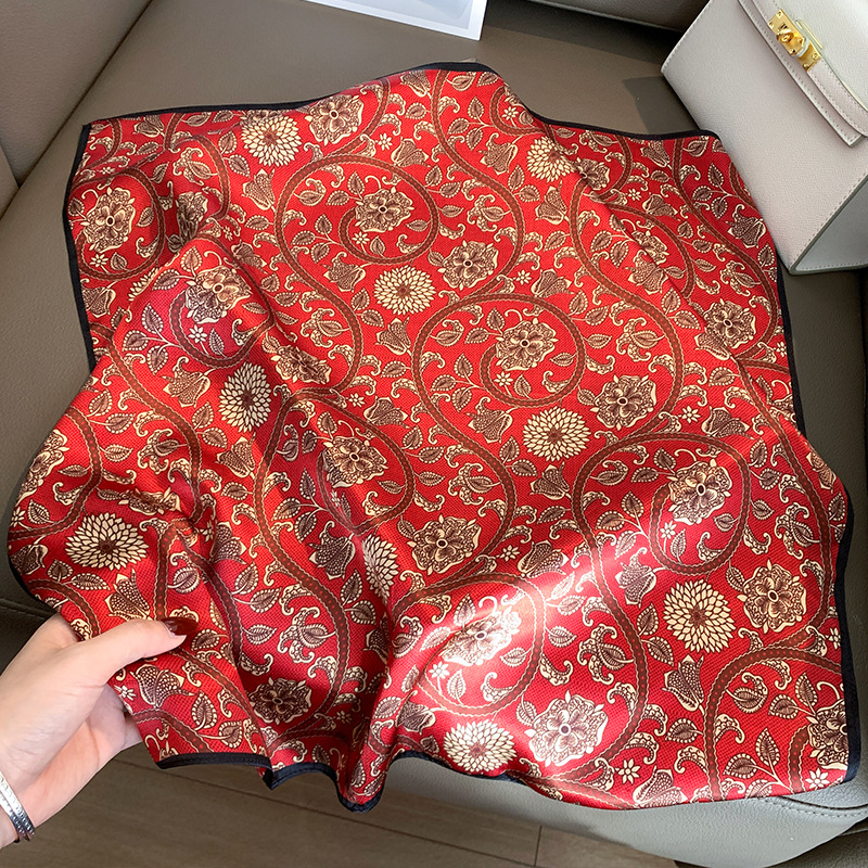Foulard 100% Soie Véritable pour Femme, Bandeau Quotidien, Écharpe, Bandana, Châle, Accessoire Quotidien Féminin