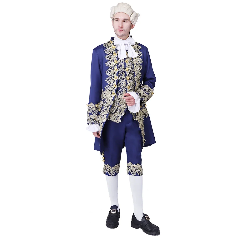 Regency Tailcoat pour homme, veste victorienne, Marie Antoinette, costume imbibé, tenue de fête d'Halloween, siècle participé