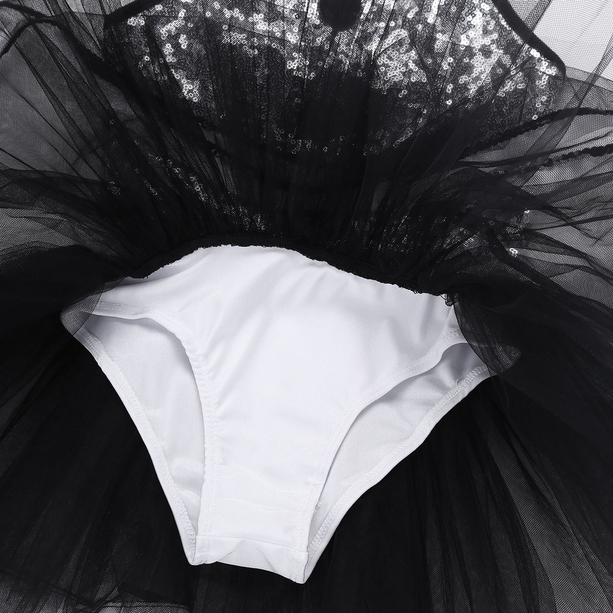 Robe Tutu de Ballet de smoking avec nœud papillon pour enfants filles, tenue de bal féerique, col licou, justaucorps à paillettes, Costume de danse moderne de Jazz latin