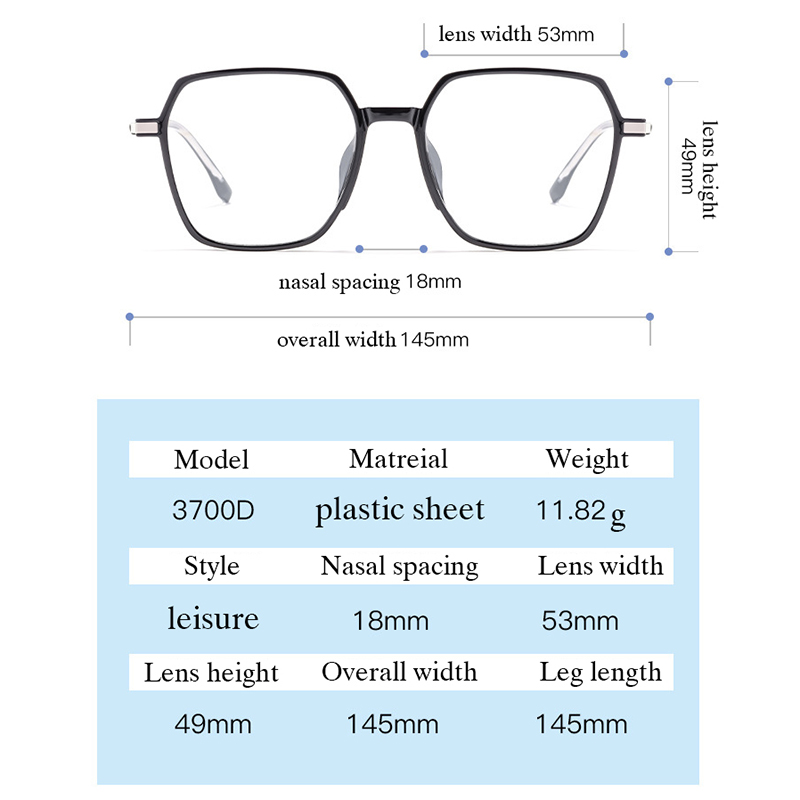 Lunettes optiques pour les hommes, lunettes masculines de pleine jante avec l'alliage de recette TR-90 le plastique de haute qualité, lumière superbe-réduction