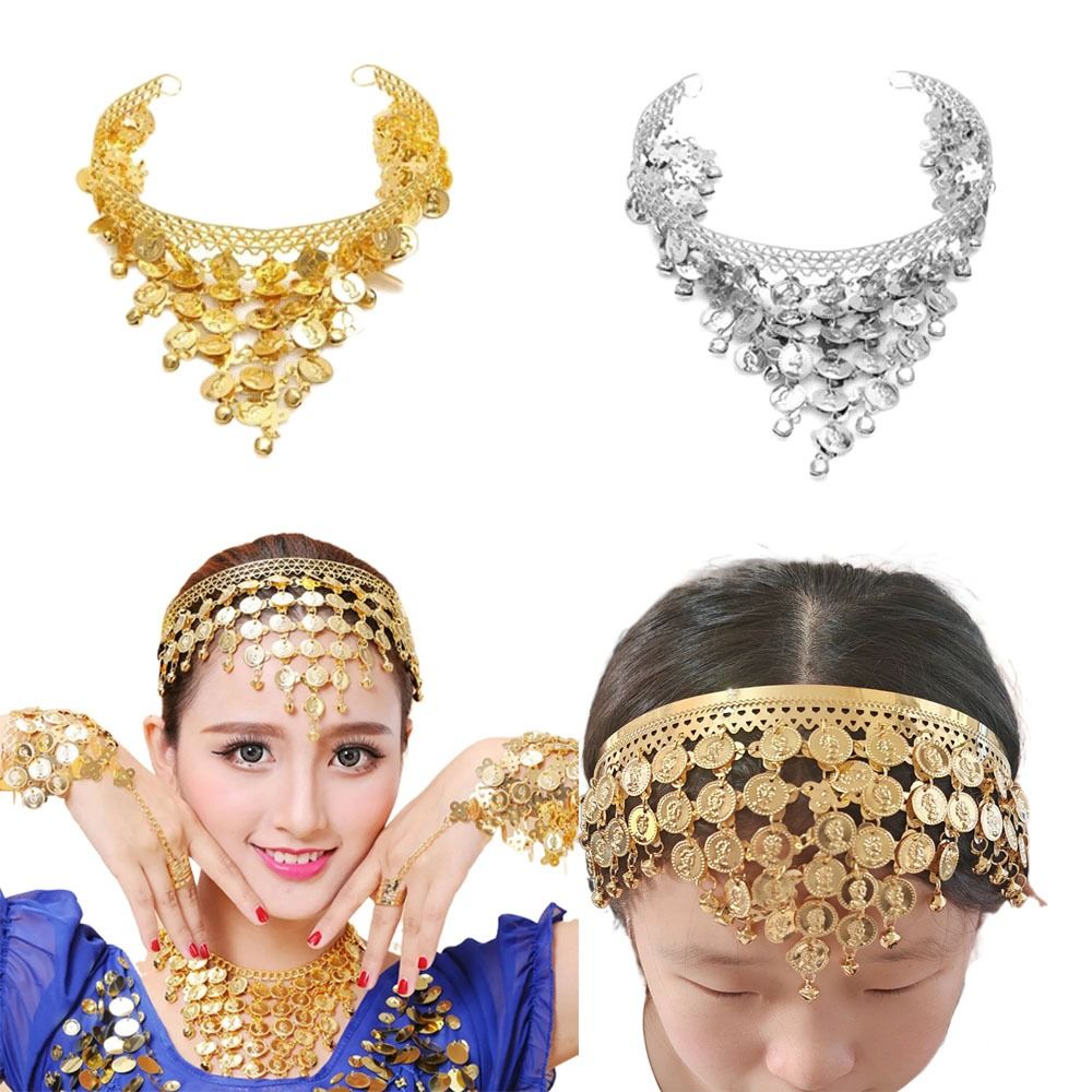Serre-tête à pampilles pour danse du ventre, épingle à cheveux, bandeaux de mode pour performance de danse indienne, accessoire de tenue, chaîne de tête