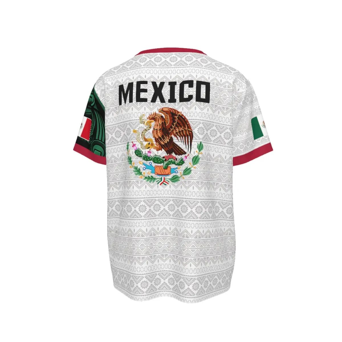 Nouveau maillot de football mexicain 2026, maillots style calendrier aztèque du Mexique, cadeau pour les amateurs de football, maillot de football col en V 2026 pour les fans