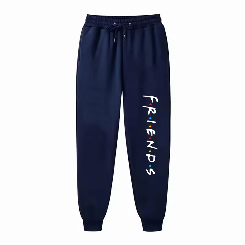 Femmes décontracté ample pantalons longs en plein air mode amis lettre imprimé pantalon printemps automne hiver polaire sport pantalons de survêtement