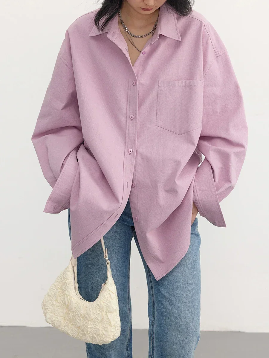 CHIC VEN Chemises pour femmes, décontractées, simples, amples, à manches longues, chemisiers tendance pour femmes, vêtements de bureau pour dames, vêtements de printemps et d'automne 2026