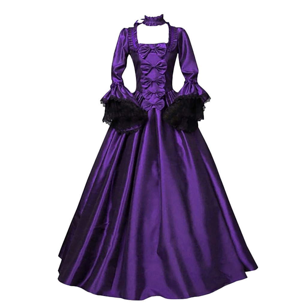 Robes médiévales victoriennes pour femmes, grande taille, Vintage, Renaissance, robe de cour, rétro, gothique, mascarade, Costume de Cosplay
