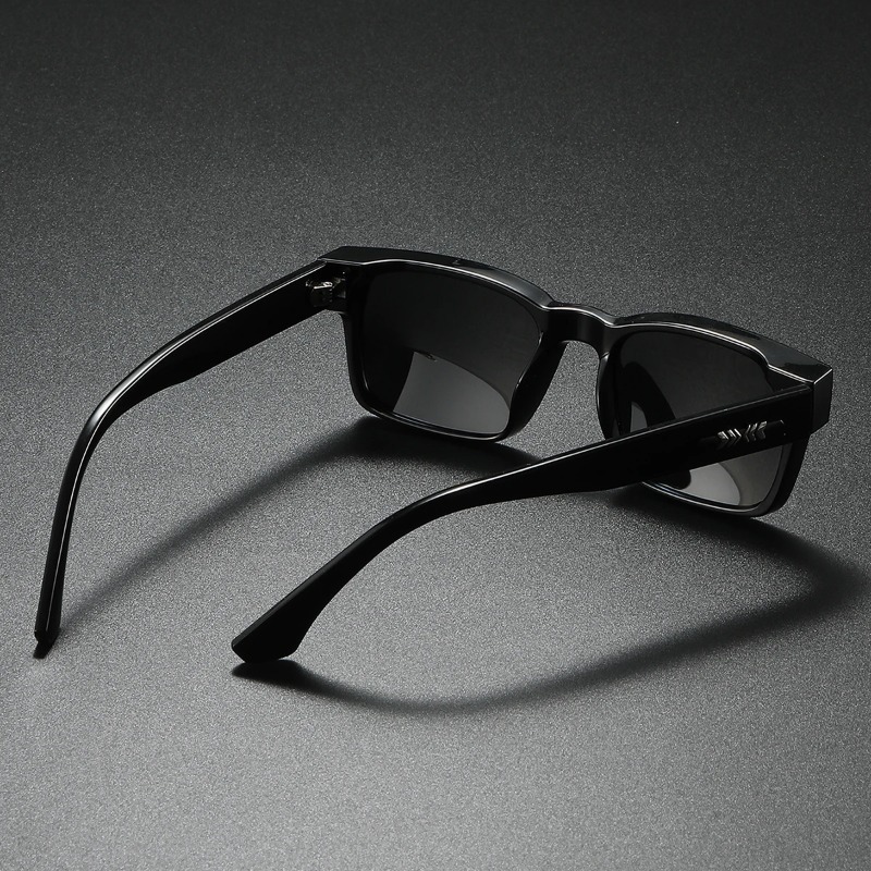 Lunettes de soleil polarisées carrées de qualité pour hommes, monture métallique, idéales pour le voyage, la randonnée, la plage, la pêche, protection UV400, Gafas De Sol