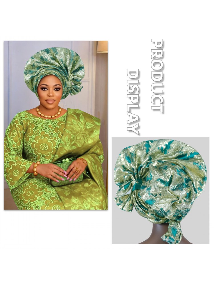 Nouveau Turban Africain 2026, Auto Gele Nigérian, Foulards de Tête Auto Gele, Bonnets Turban pour Femmes, Geles de Mariage, Foulards de Tête Musulmans, Bonnets