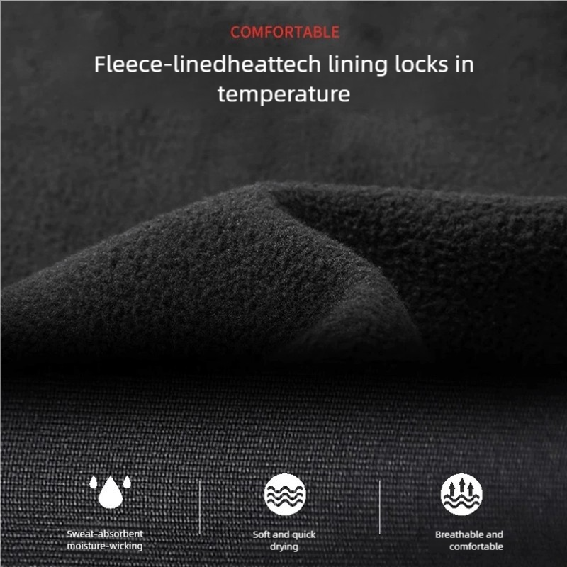 T-shirt à manches longues pour Homme, sous-vêtement thermique à col roulé, en molleton doux et fin de haute qualité, garde au chaud, hiver