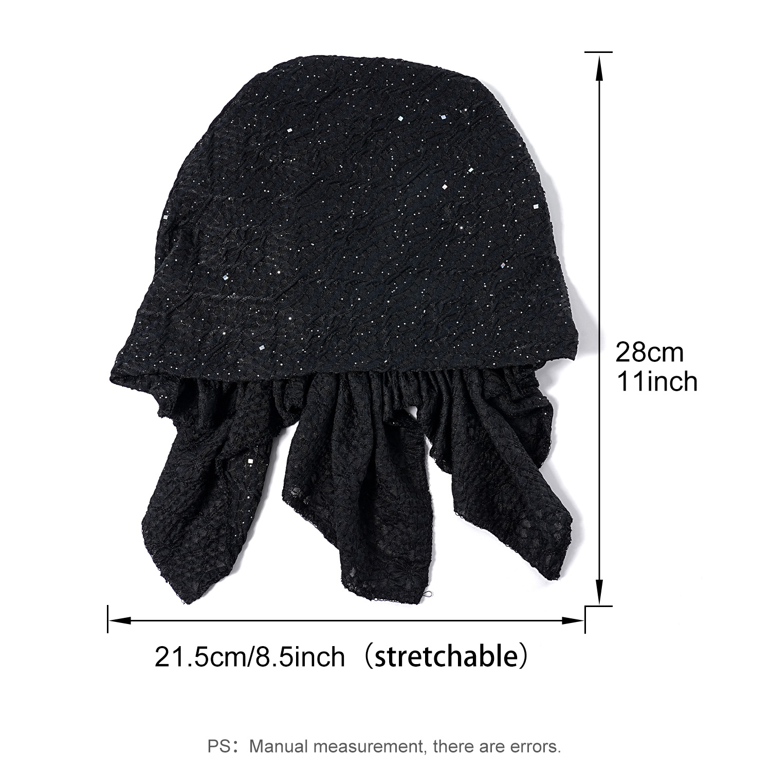 Écharpe de sauna élastique à paillettes musulmanes pour femmes, turban indien, chapeaux ronds, bandanas contre le cancer, accessoires pour cheveux, bonnets chimio, casquettes, nouveau