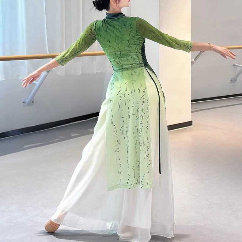 Costumes de danse classique Cheongsam chinois pour femmes, vêtements de danse folklorique, Costume de spectacle traditionnel