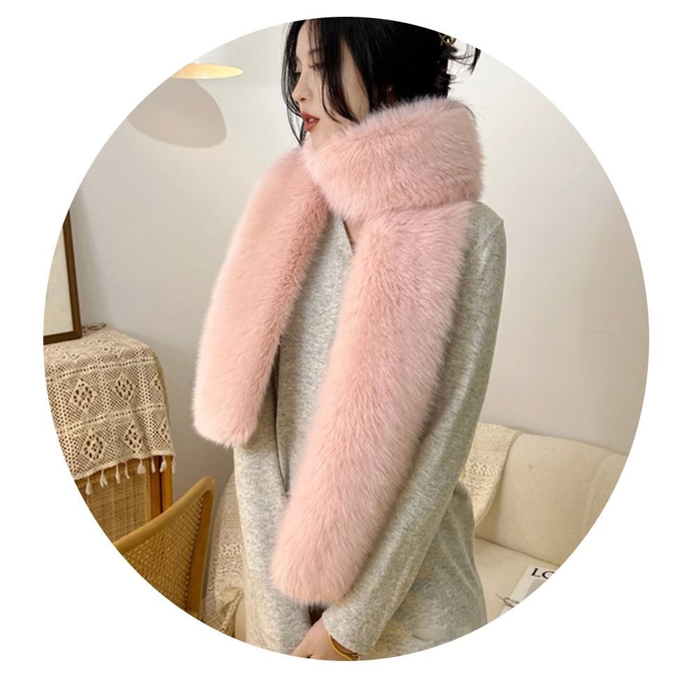 Décor de fourrure 6 couleurs 180cm fausse fourrure longue écharpe épaisse moelleux peluche luxe enveloppes châle Vintage dames foulards fête