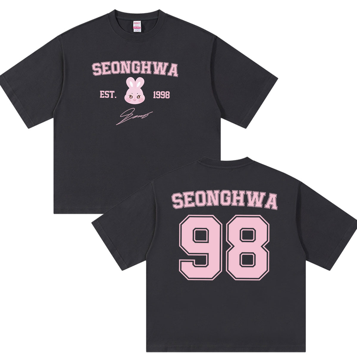 T-shirt imprimé Ateez Seonghwa Ateez in Your Fantasy Tour 2026 pour hommes et femmes, mode Kpop esthétique, t-shirt en coton à manches courtes