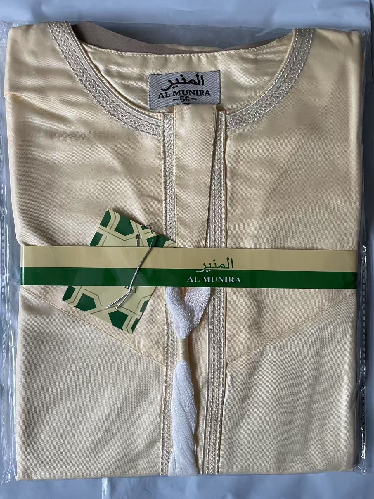 Nouveaux hommes musulmans à manches longues Robe pull Abaya Daffah Jubba Thobe Pakistan saoudien arabe caftan Islam vêtements Robe de prière Afghan