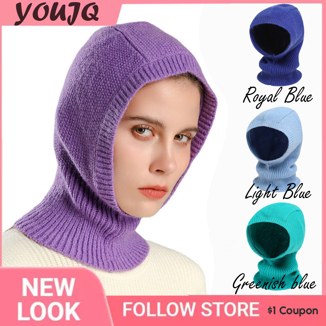 Chapeau de cagoule pour femme, bonnet Skullies pour femme, écharpe chaude, pull extérieur, bonnet Snood, masque à col, hiver