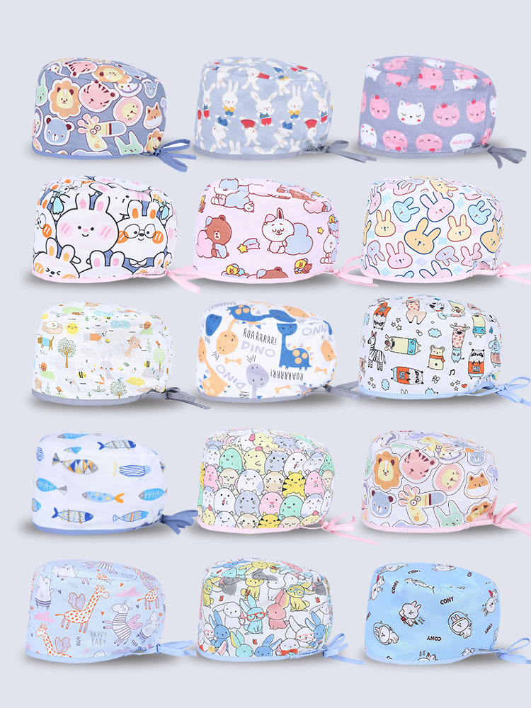 Casquette d'allaitement pour hommes et femmes, bonnets de gIslande pour soins infirmiers, 100% coton doux, hygiéniste dentaire esthétique, chapeaux générateurs de chirurgien