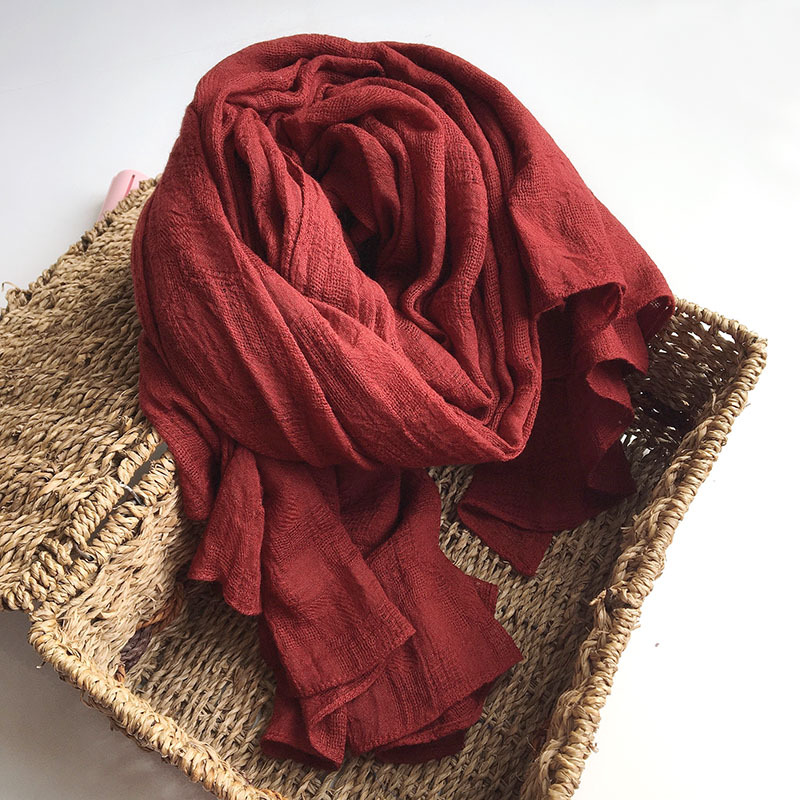 Écharpes de couleur unie pour femmes, hijab turban pour femmes