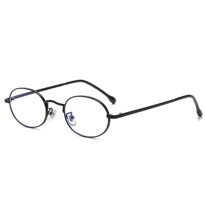 Nouvelle mode montures de lunettes ton or dames élégantes montures métalliques ovales Vintage lunettes confortables ultra-légères