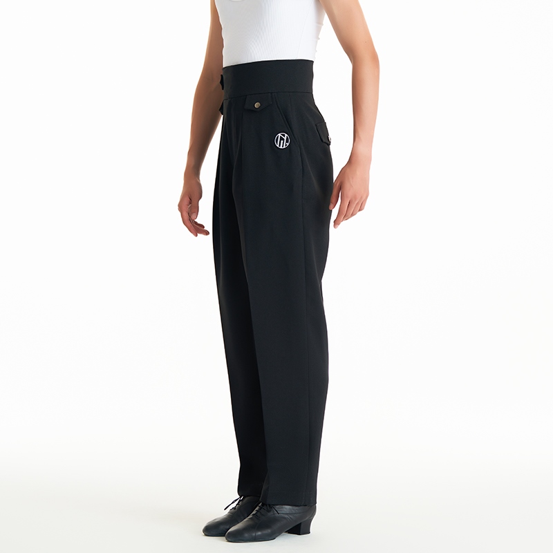DUYQ – pantalons de danse latine pour hommes, pantalons de danse Chacha Rumba Tango, pantalons de danse moderne pour adultes, pantalons de danse latine DQS15101