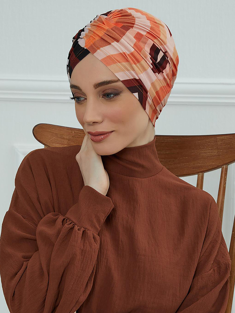Turban instantané à fleurs pour femmes musulmanes, casquette Hijab islamique de turquie, couvre-chef arabe, écharpe de tête, accessoires pour cheveux, chapeau