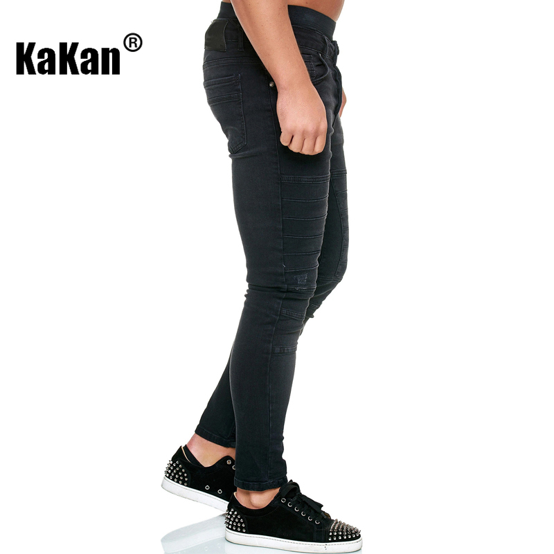Kakan - Nouveaux jeans de moto à petites jambes pour hommes, jeans serrés Y2k, jeans de marque pour hommes