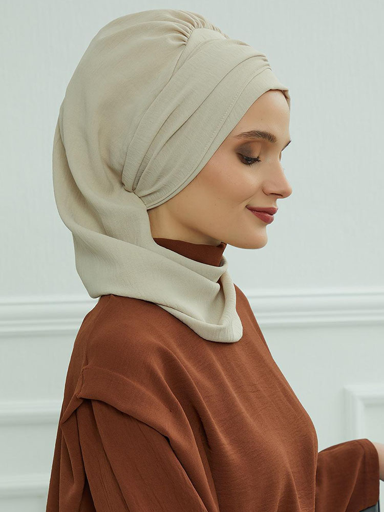 Ramadan musulman intérieur Hijabs pour femme Turban Hijabs avec casquette islamique musulman Jersey foulard chapeaux femmes musulmanes vêtements