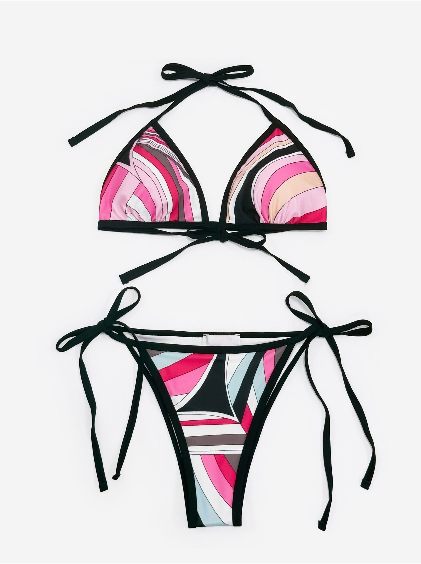 Ensembles de bikini pour femmes avec bandeau foulard et logo signature, ensembles de bikini sexy pour femmes, vêtements de plage, maillots de bain
