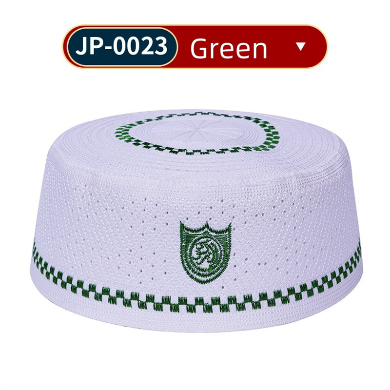 Chapeaux de prière pour hommes musulmans, broderie en coton, islamique, Ramadan, kippa juive, foulard arabe, Turban Topkippot, casquette des eaux saoudiennes