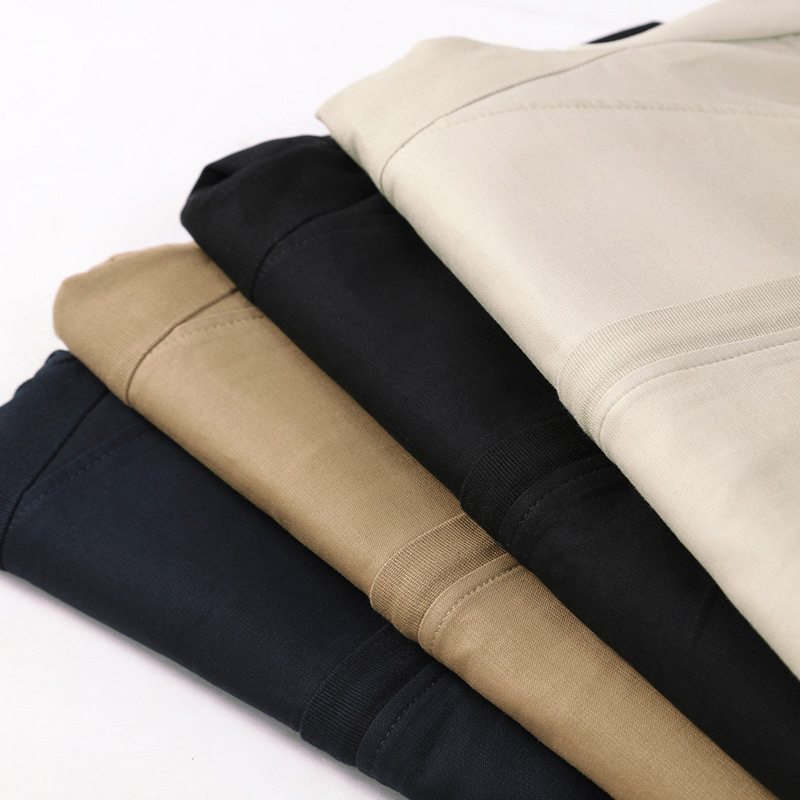 Veste délavée à col montant pour hommes, vêtements de printemps, coton amincissant, nouveau