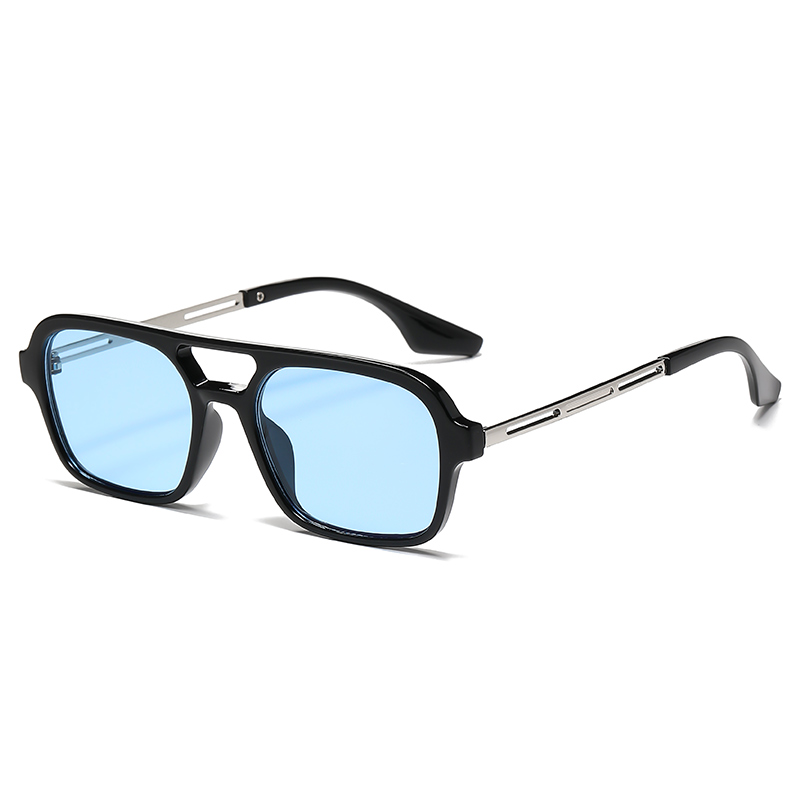 Double pont carré cadre lunettes de soleil mode nouveau rétro oeil de chat lunettes de soleil marque Design UV400 nuances lunettes femmes femme