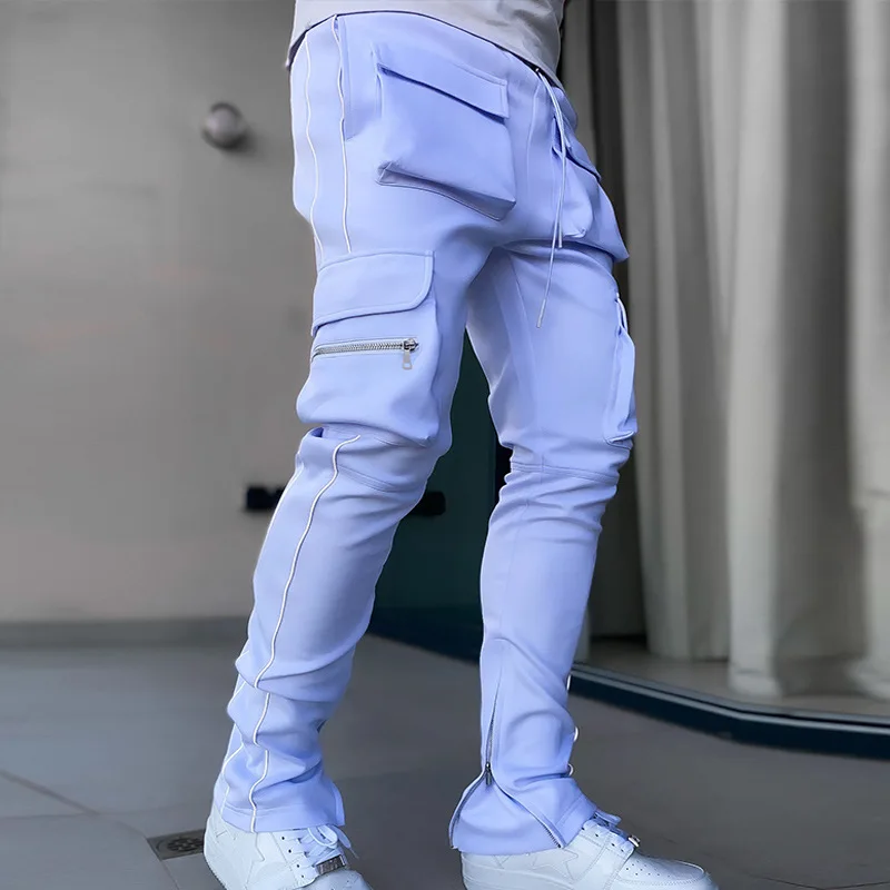 Pantalon de jogging multi-poches pour homme, pantalon de survêtement de sport, jogging décontracté pour homme, jogging de course, jogging Cargo Casting, pantalon Hip Pop, été