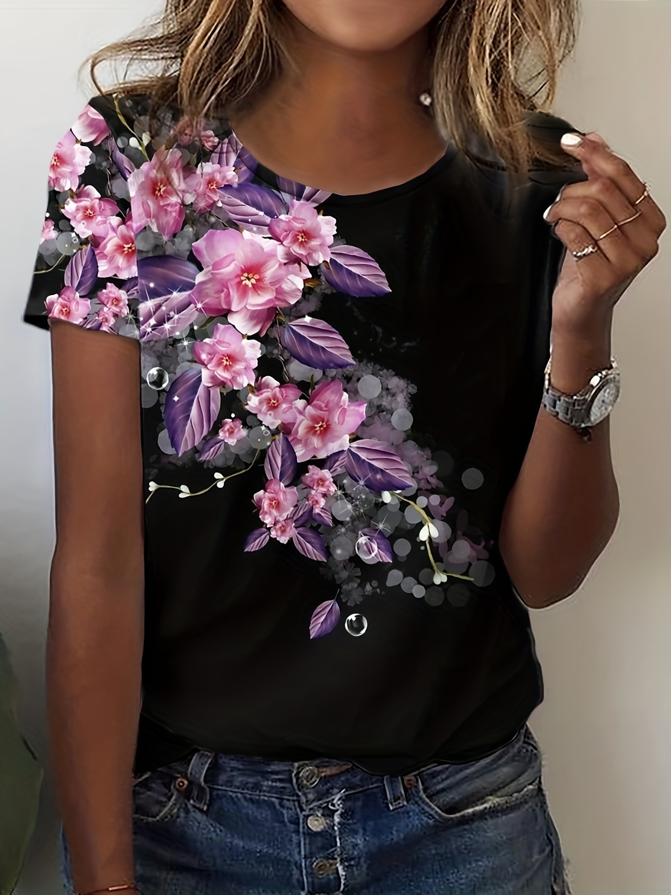 Grande taille élégant décontracté femme T-Shirt mode ample T-Shirt femme tempérament à manches longues T-Shirt vacances week-end