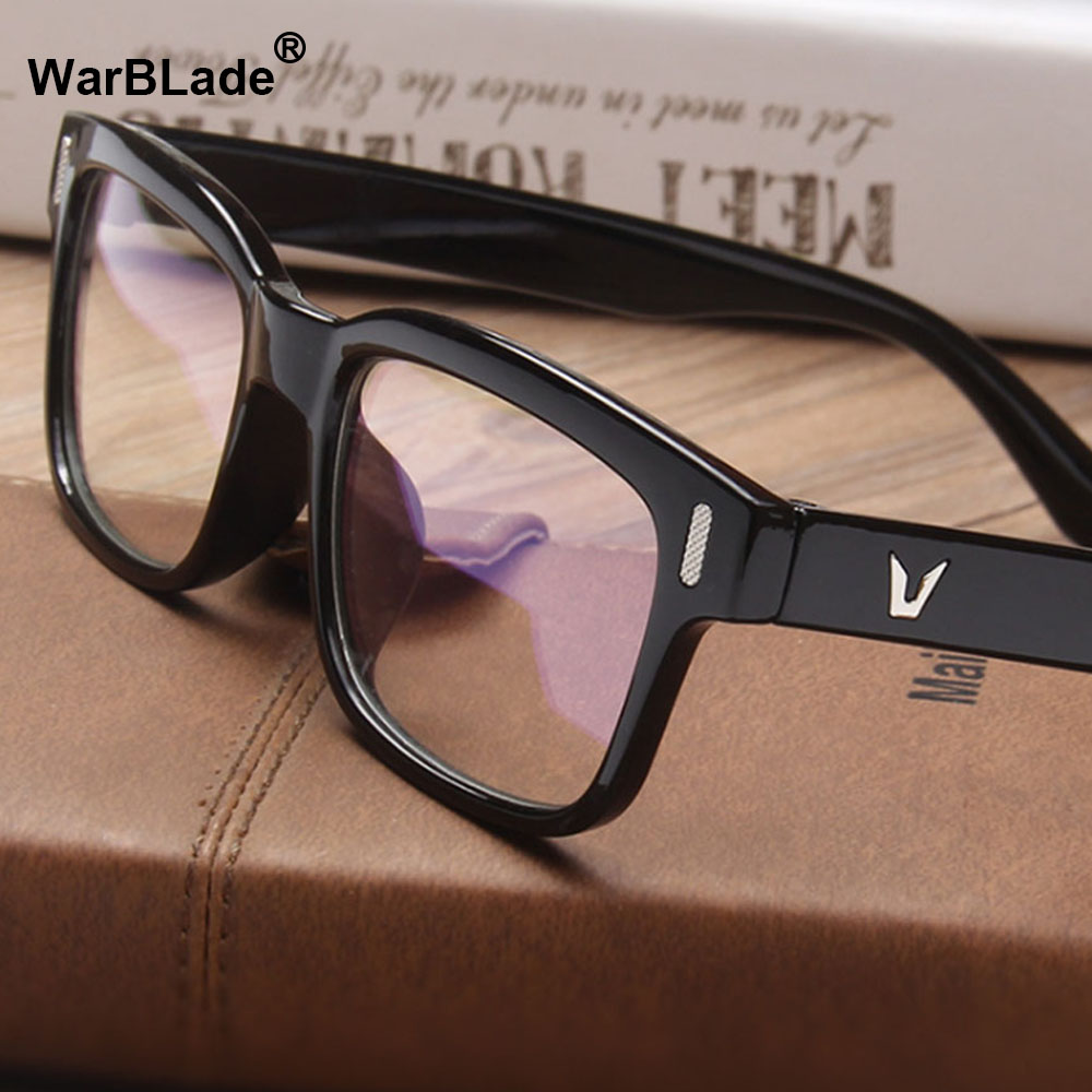 2018 marque Design Vintage lunettes femme mâle optique clair lentille lunettes femmes hommes montures de lunettes lunettes WarBLade