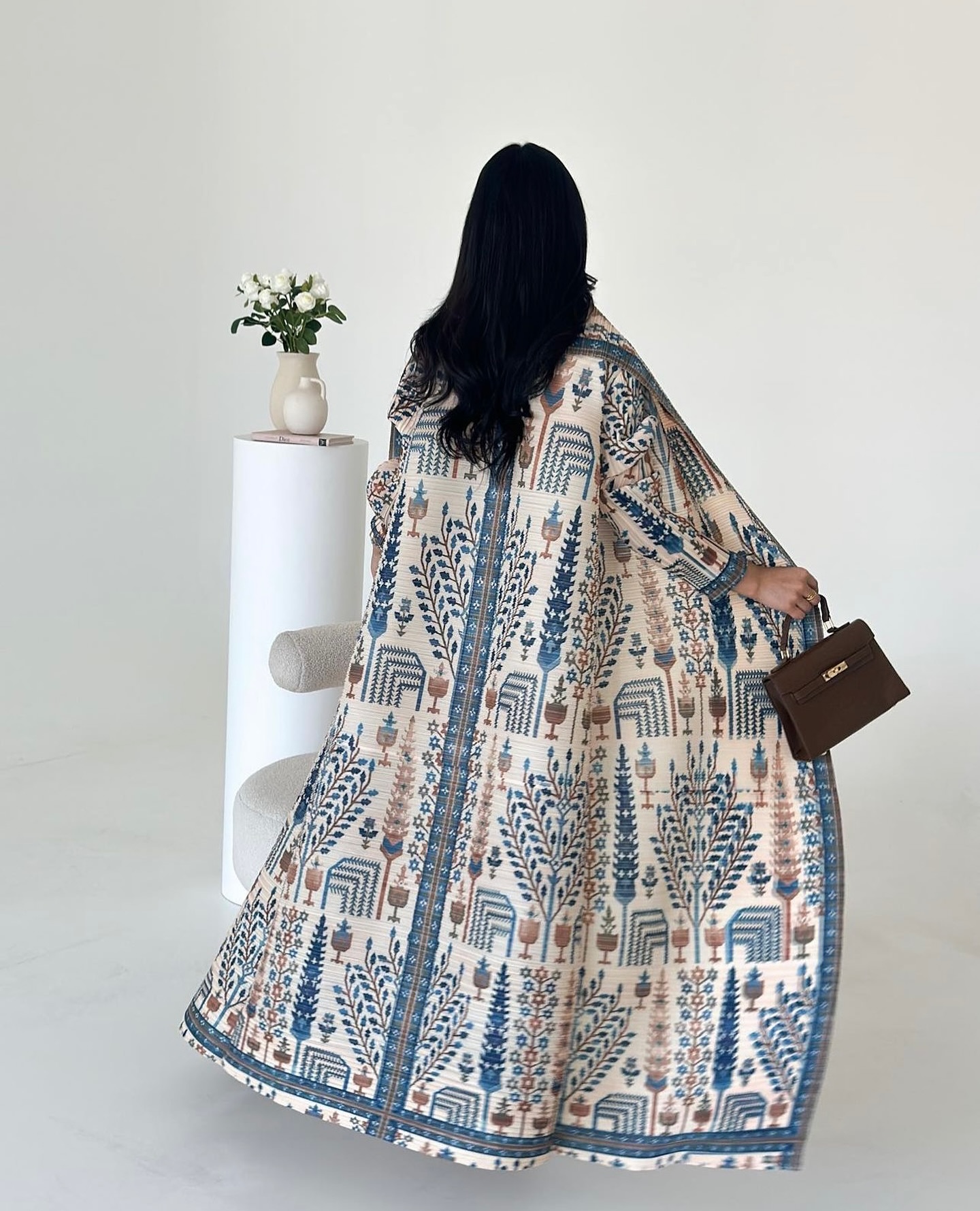 Abaya - Robe musulmane longue plissée, élégante, stylée, Miyake, Cardigan, neuve, 2026