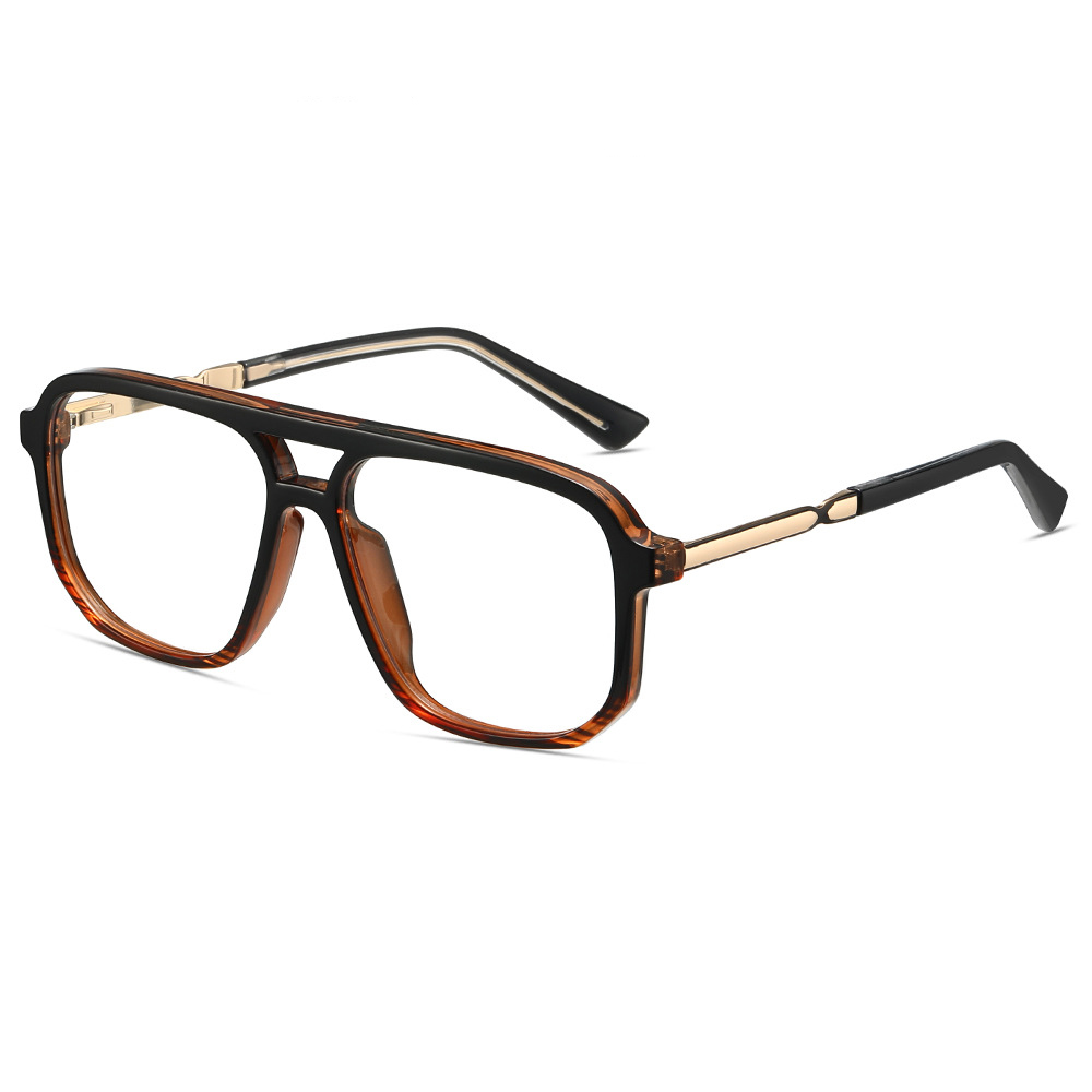 Lunettes de lecture carrées pour femmes et hommes, Design de marque à la mode, Double pont, Anti-lumière bleue, lunettes de Prescription