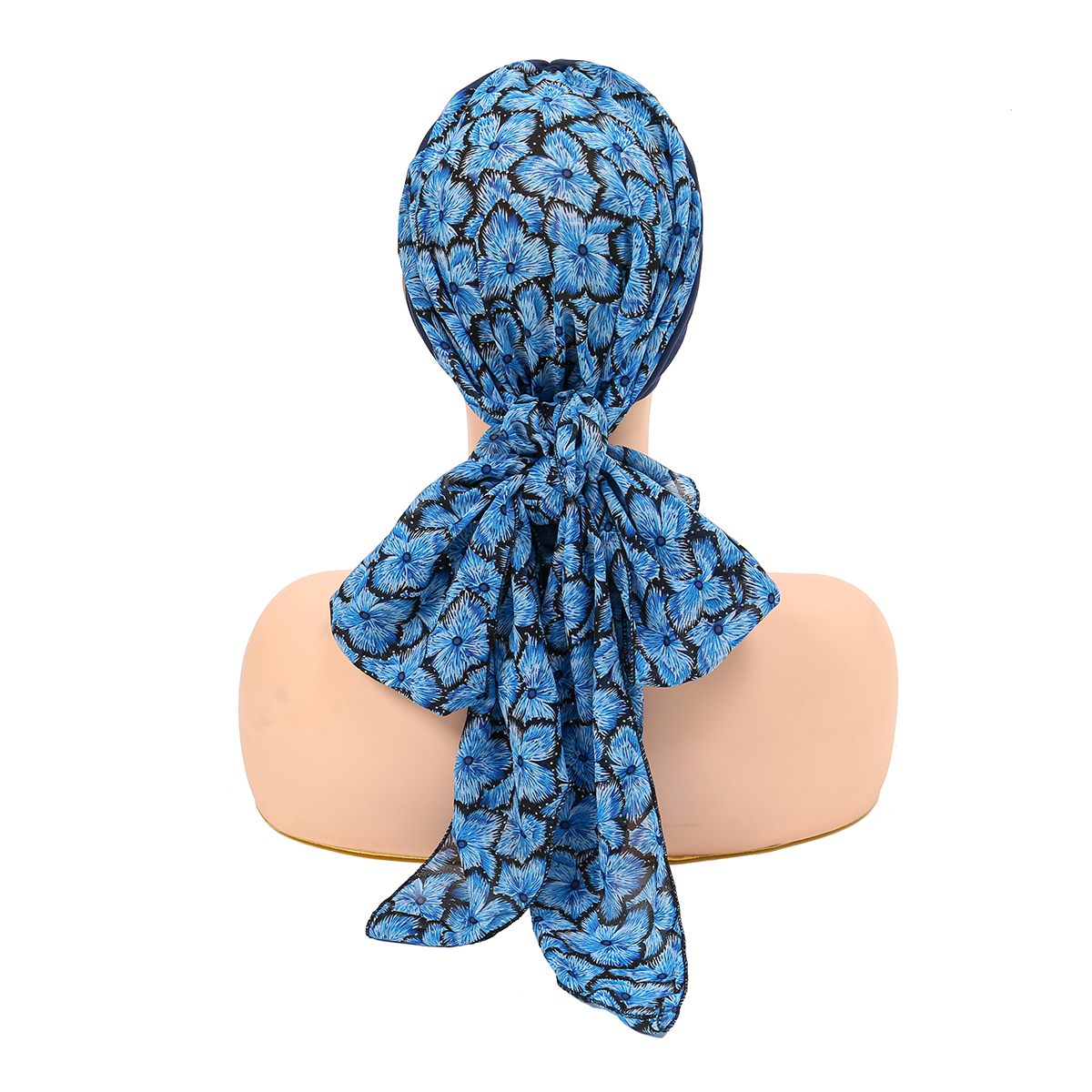 Casquette Turban pré-attachée pour femmes, Hijab musulman, chimio contre le Cancer, imprimé floral, couverture de chapeau, perte de cheveux, foulard de tête, Bandana extensible