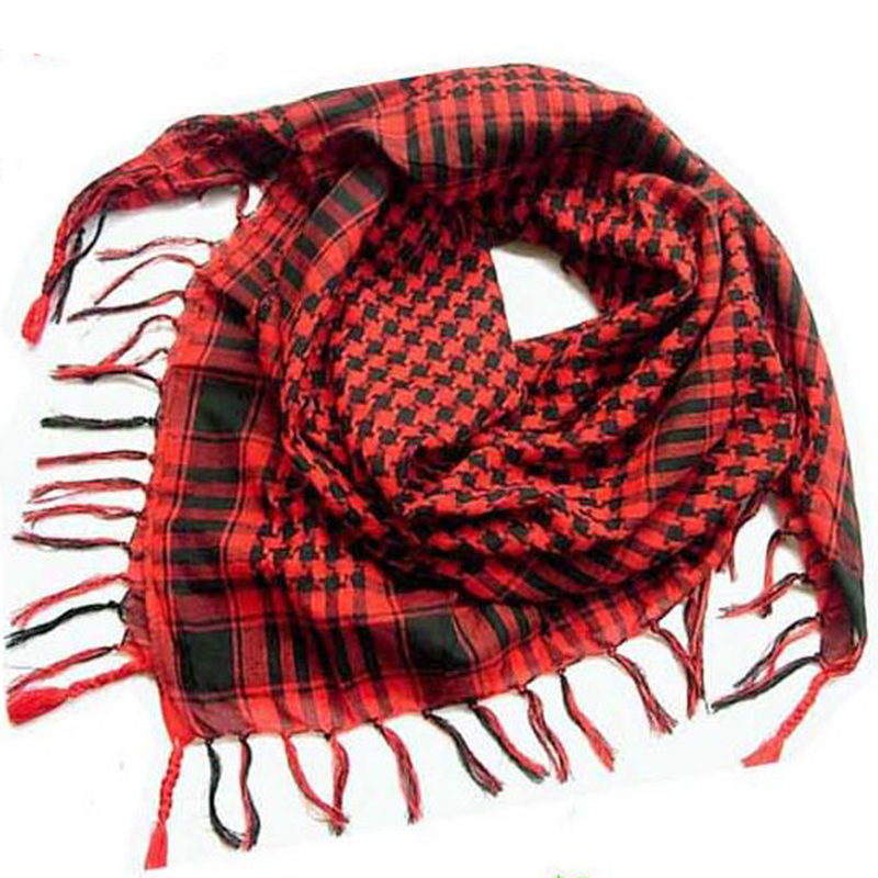 Écharpe Shemagh respirante pour homme et femme, écharpe tactique arabe, écharpe Keffiyeh tendance pour l'extérieur, écharpe à carreaux du désert, style militaire pour le camping