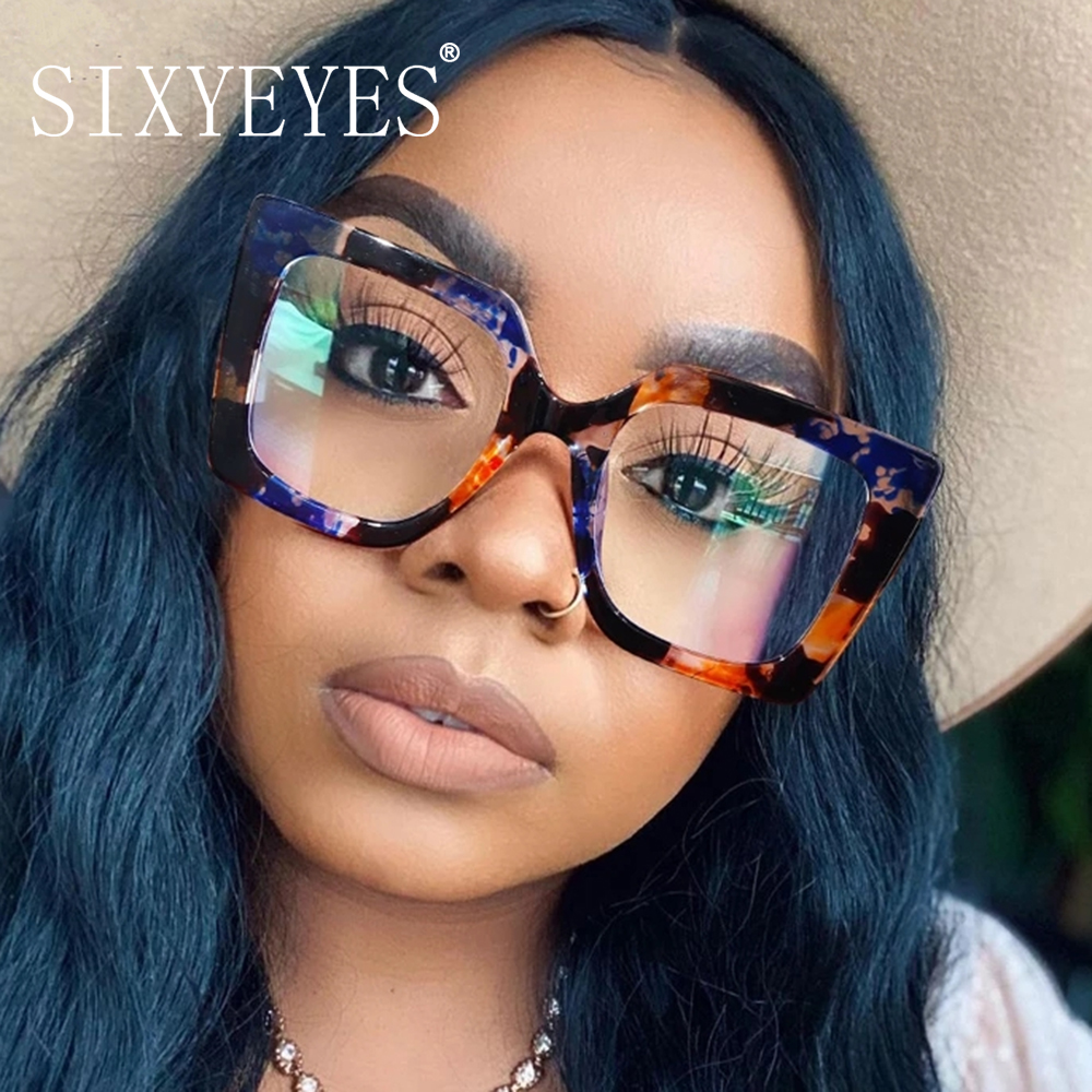 Vintage Transparent carré lunettes cadre femmes hommes lunettes claires optique lunettes cadre lentille monture de lunettes unisexe Anti bleu