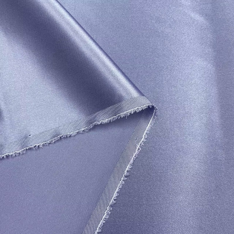 InjHigh Quality Clothing Fabric, Chemise, Pantalon, Robe, Crêpe, Satin, Blanc uni, Mulberry, Style chinois, 19 Mmi, 100%