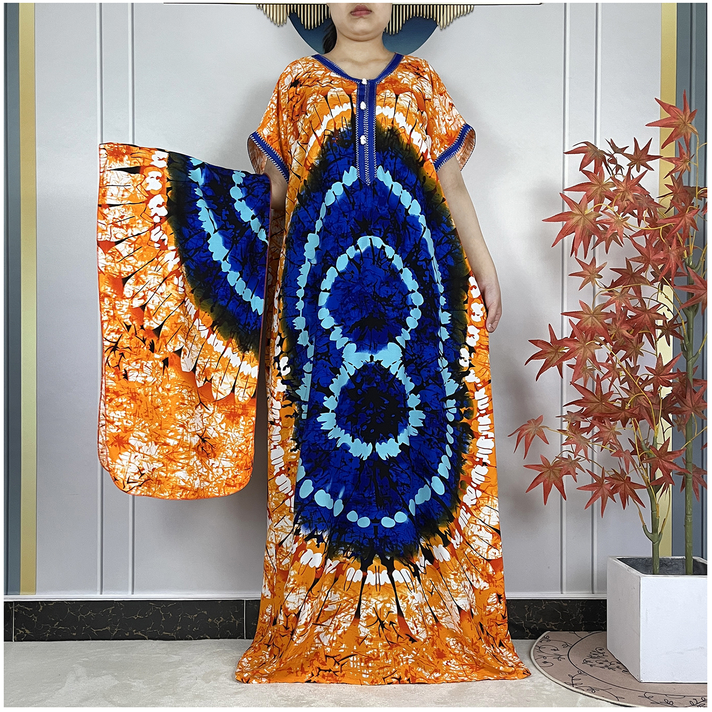 Nouvelle Robe Abaya Musulmane de Dubaï 2026 pour Femme, en Coton, Tendance, pour Fête, Maxi, Manches Courtes, Vêtement Africain d'Été